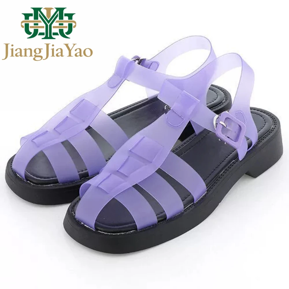 Japanese Style Women's Retro Harajuku Baotou Hollow Woven Shoes Ladies Frosted Jelly Sandals Roman Beach Shoes for Female
Japanese Style Women's Retro Harajuku Baotou Hollow Woven Shoes Ladies Frosted Jelly Sandals Roman Beach Shoes for Female