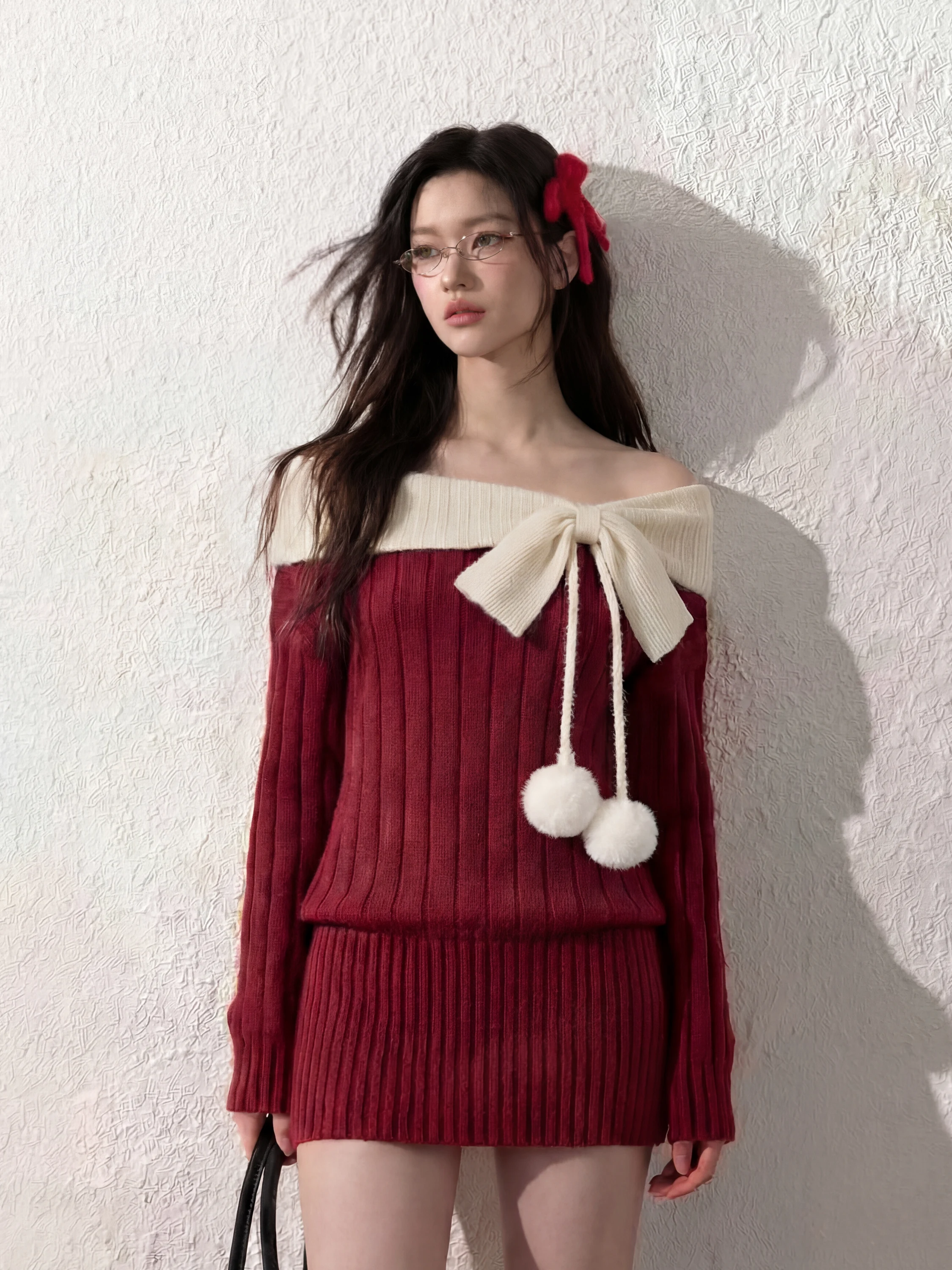 Neotcg Korean Sle Knitted Long Sve Dr with Knot One oulder Design for Women Comfortable Fit Casual Wear
Neotcg Korean Sle Knitted Long Sve Dr with Knot One oulder Design for Women Comfortable Fit Casual Wear