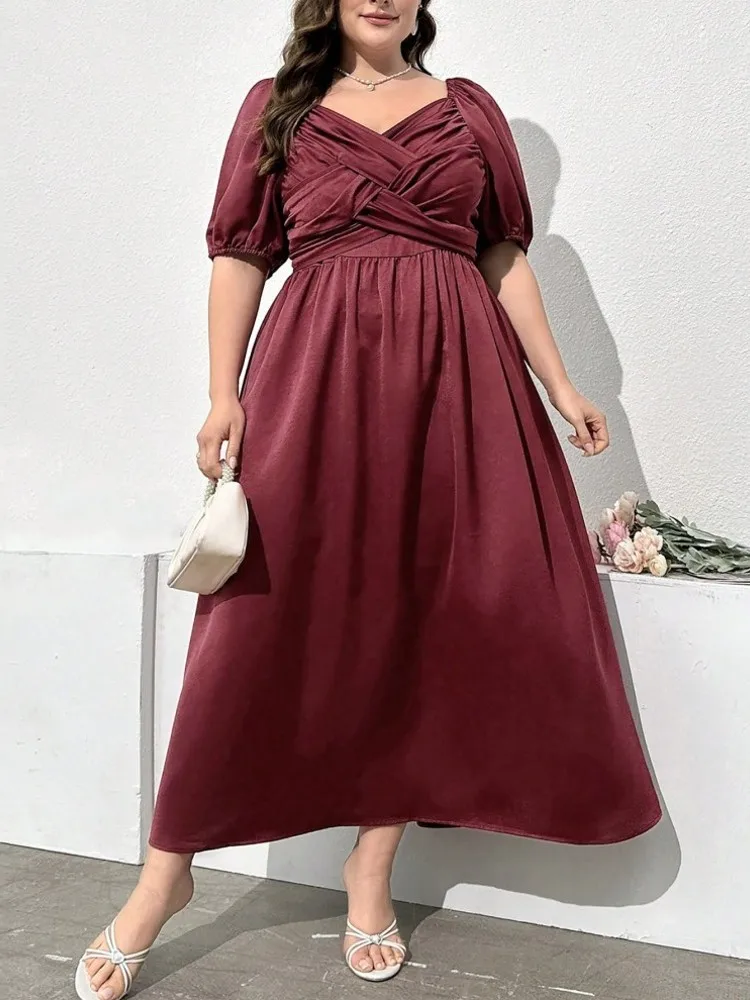 L-4XL Plus Size Clothes Dresses Women Robes Summer Short Sleeve Street Style Casual 3XL 4XL Big Size Midi Dress Oversize
L-4XL Plus Size Clothes Dresses Women Robes Summer Short Sleeve Street Style Casual 3XL 4XL Big Size Midi Dress Oversize