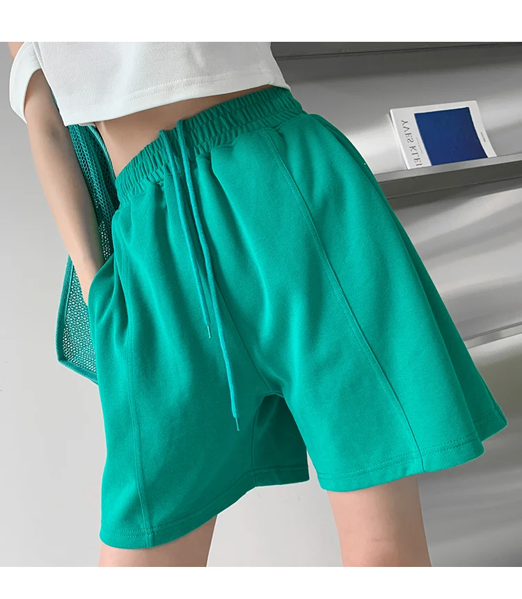 Women Short Solid Color Drawstring Summer Shorts Drawstring High Waist Casual Shorts Breathable Wide Leg Women Shorts L19
Women Short Solid Color Drawstring Summer Shorts Drawstring High Waist Casual Shorts Breathable Wide Leg Women Shorts L19
