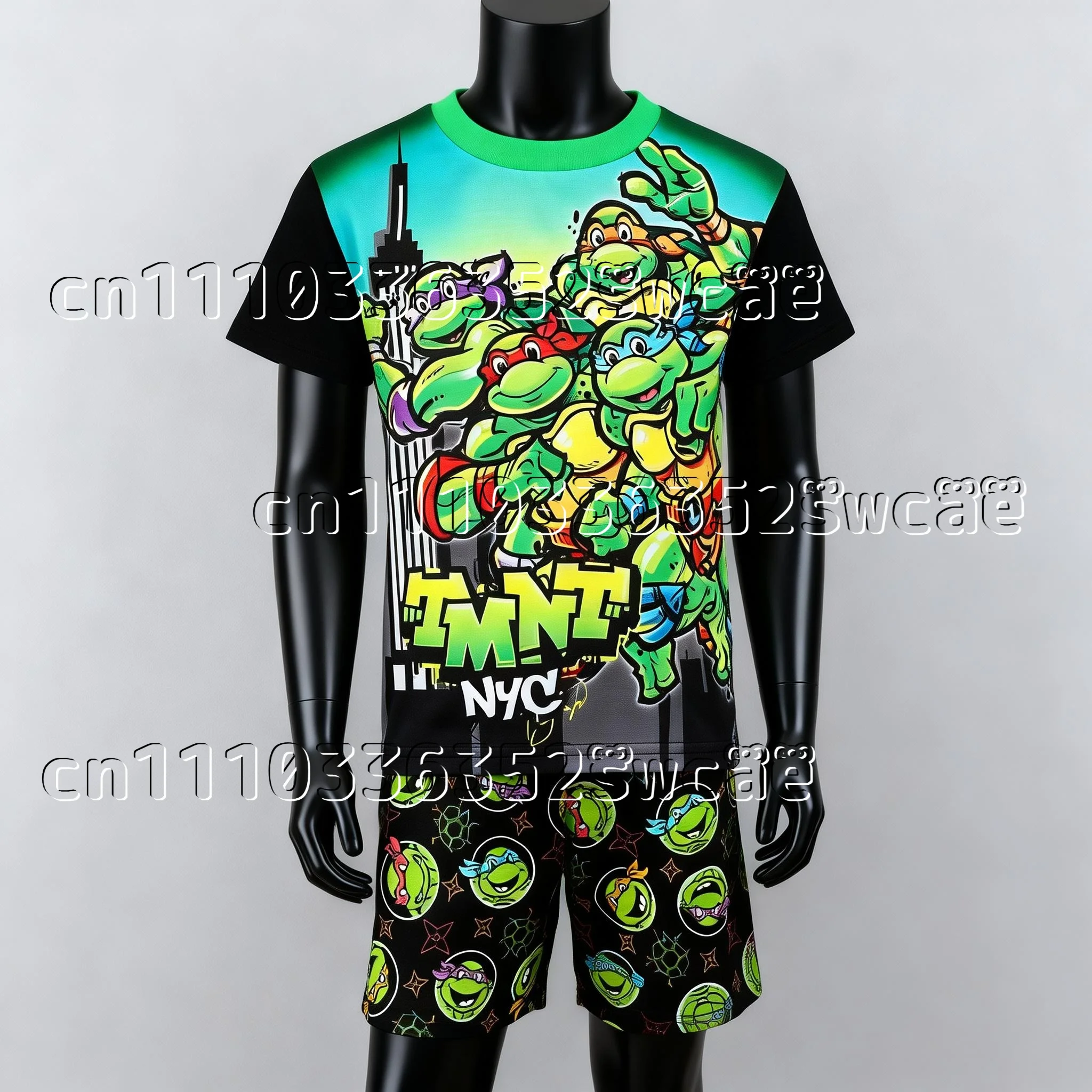 Animation Cosplay Ninja Turtle Themed Pajamas Summer Short Sleeved Set Suitable for Adult Families To Match
Animation Cosplay Ninja Turtle Themed Pajamas Summer Short Sleeved Set Suitable for Adult Families To Match