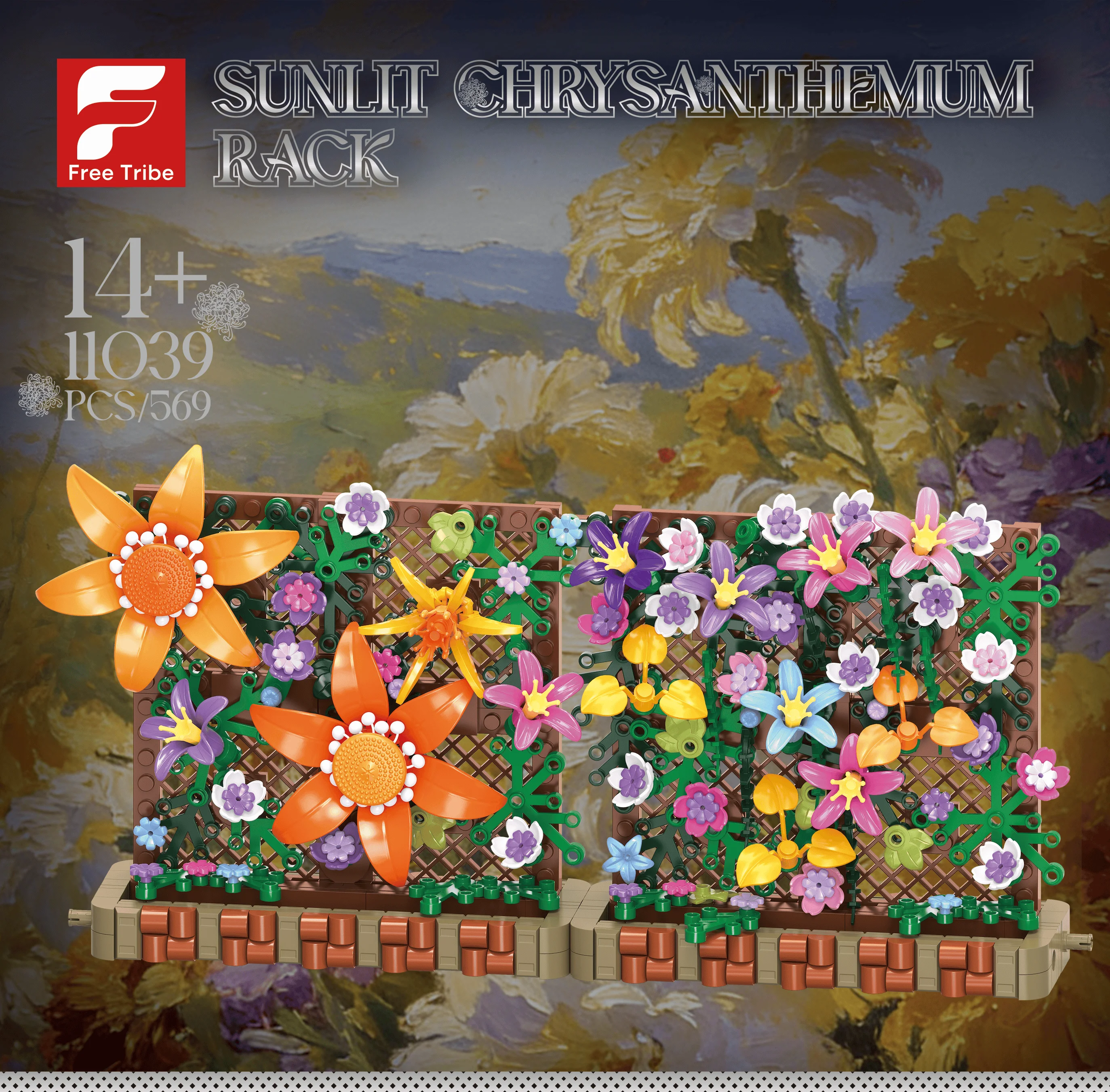 569PCS Sunlit Chrysanthemum Flower Wall Building Set, Compatible with lego Bricks Model for Adults, Ideal Gift for Plant Lovers
569PCS Sunlit Chrysanthemum Flower Wall Building Set, Compatible with lego Bricks Model for Adults, Ideal Gift for Plant Lovers