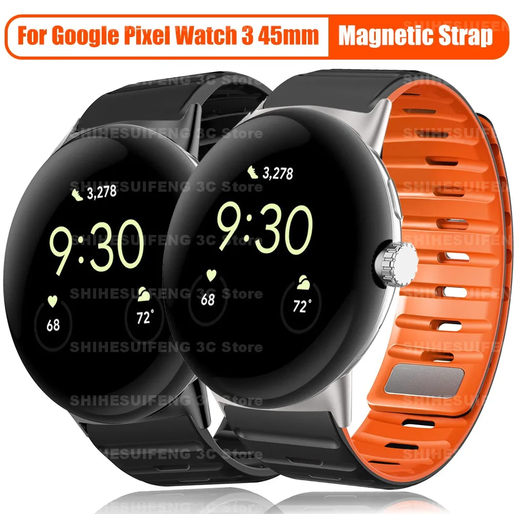 Магнитный силиконовый ремешок для Google Pixel Watch 3, 45 мм, быстросъемный мягкий ремешок-петля для Pixel 3, аксессуары для браслета, браслет
Магнитный силиконовый ремешок для Google Pixel Watch 3, 45 мм, быстросъемный мягкий ремешок-петля для Pixel 3, аксессуары для браслета, браслет