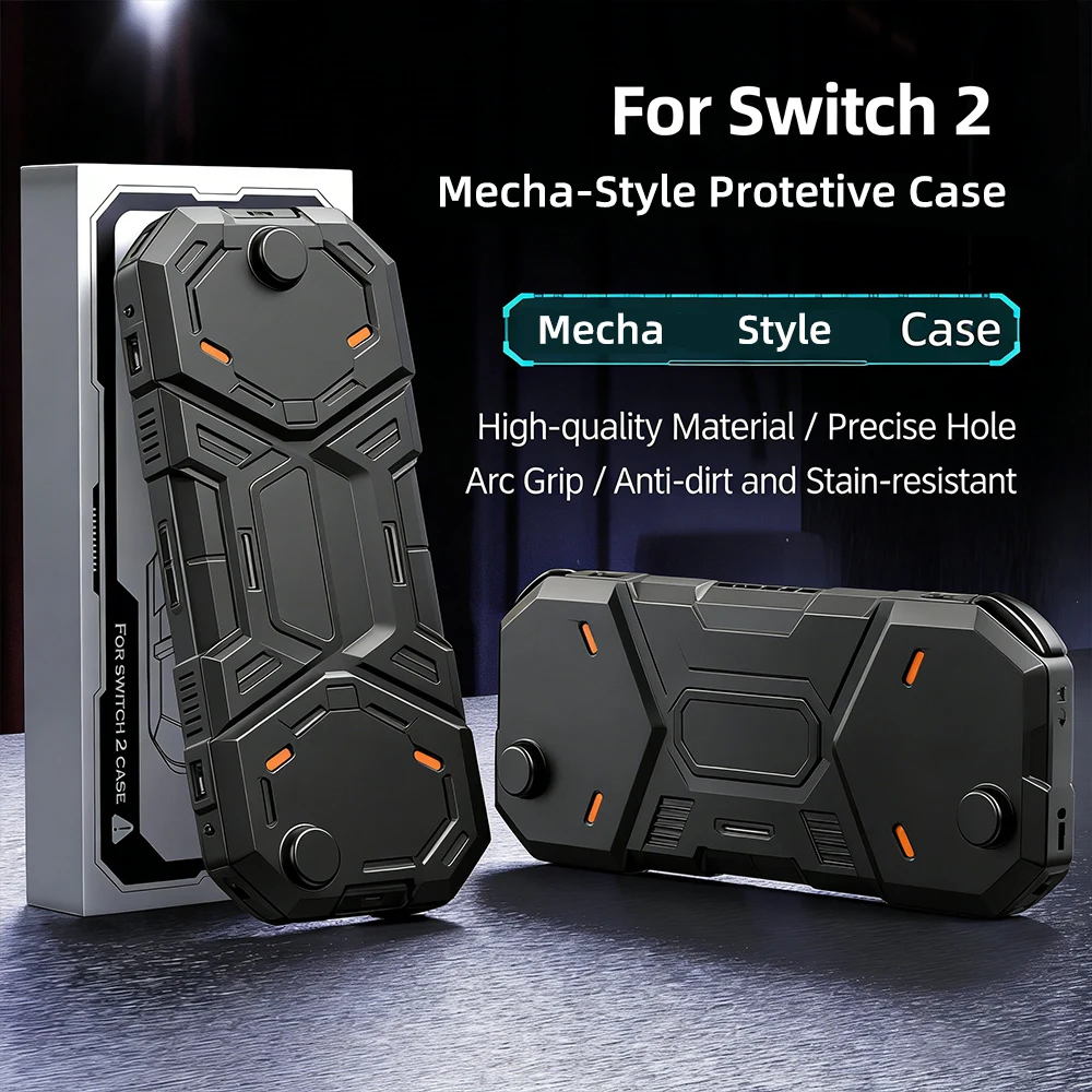 Data Frog Mecha Style Protective Case for Switch 2, Full Body Shockproof Hard Shell Grip Cover
Data Frog Mecha Style Protective Case for Switch 2, Full Body Shockproof Hard Shell Grip Cover