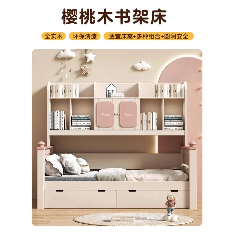 Solid wood children's wardrobe bed integrated combination bed cherry wood small apartment high box storage bed girl bedroom tata
Solid wood children's wardrobe bed integrated combination bed cherry wood small apartment high box storage bed girl bedroom tata