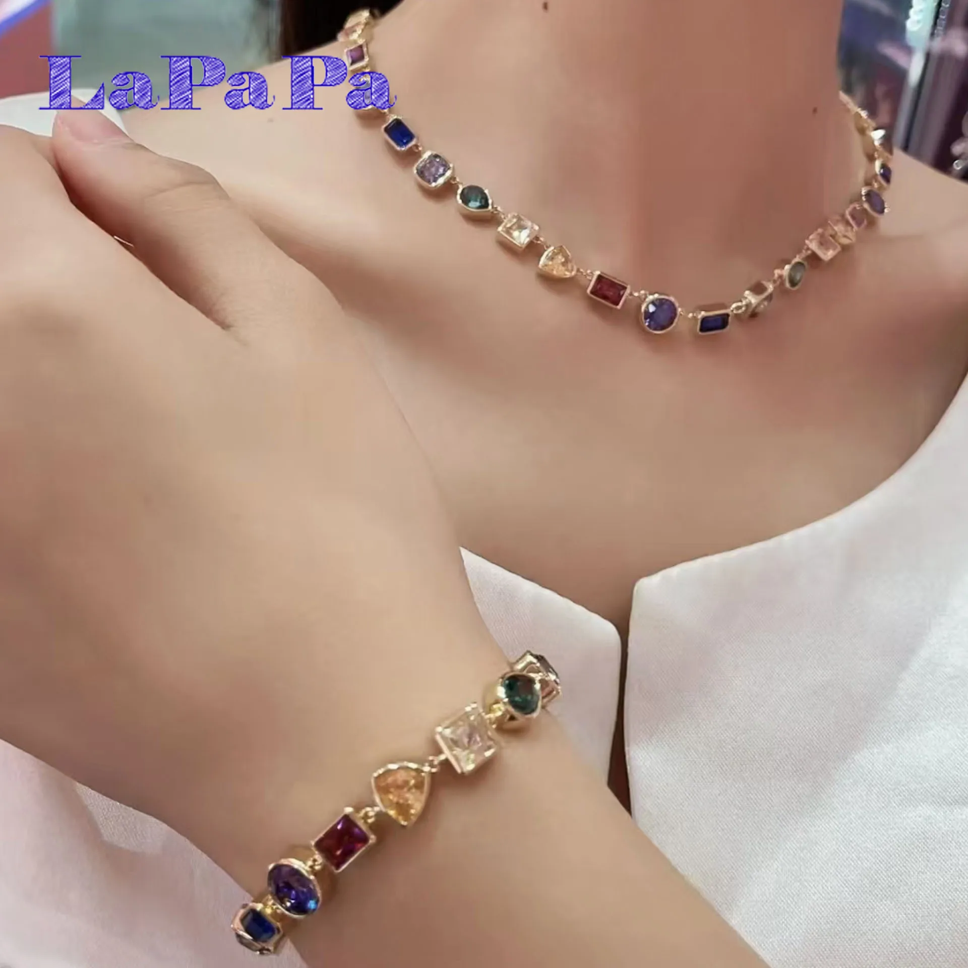 2025 Brand New Original Vintage Collection High Quality Colored Crystal Jewelry Set Fashion for Women Necklace Earring Bracelet
2025 Brand New Original Vintage Collection High Quality Colored Crystal Jewelry Set Fashion for Women Necklace Earring Bracelet