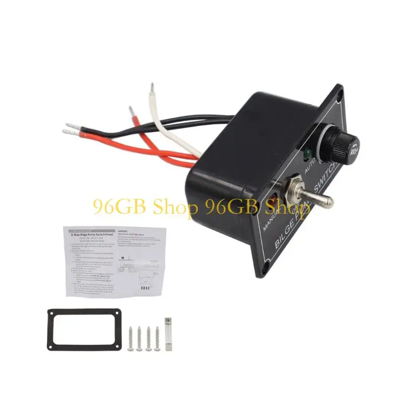 96GB 3 Way Fused Marine Bilge Switches Panel for Yacht Campers Truck Boat Manual-Off-Auto Toggle Switches with
96GB 3 Way Fused Marine Bilge Switches Panel for Yacht Campers Truck Boat Manual-Off-Auto Toggle Switches with
