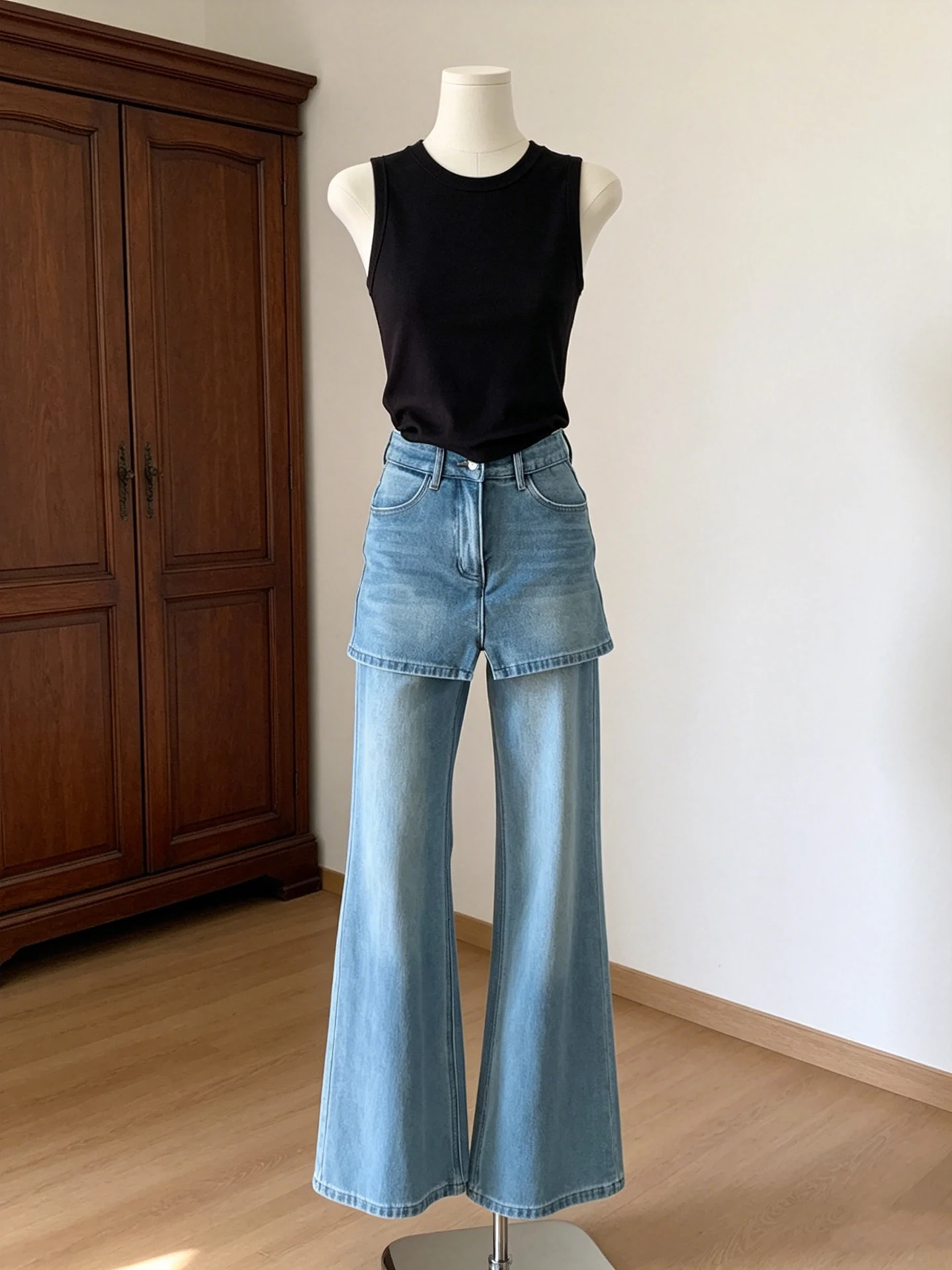 European Style High Waist Bell Bottom Jeans Women's Summer Thin Retro Loose Casual Wide Leg Pants Comfortable Casual Jeans
European Style High Waist Bell Bottom Jeans Women's Summer Thin Retro Loose Casual Wide Leg Pants Comfortable Casual Jeans