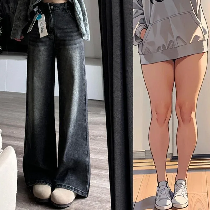 American Vintage Subculture Gray Jeans Autumn New Harajuku Style High-waisted Wide-leg Pants Women's Street Loose Slim-fit Pants
American Vintage Subculture Gray Jeans Autumn New Harajuku Style High-waisted Wide-leg Pants Women's Street Loose Slim-fit Pants