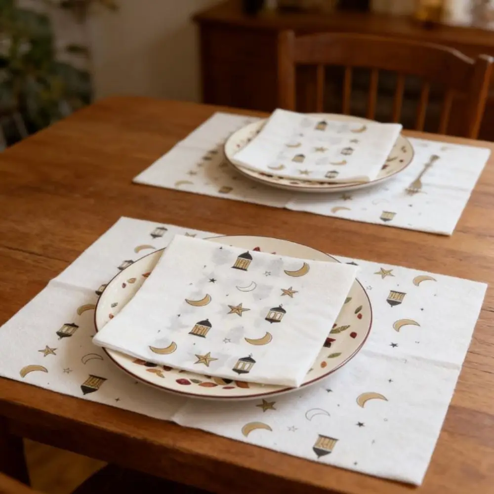 20Pcs Printed Eid Al-Fitr Napkins Disposable Double Layer Eid Mubarak Napkins Wood Pulp Soft Decorative Napkins Ramadan Kareem
20Pcs Printed Eid Al-Fitr Napkins Disposable Double Layer Eid Mubarak Napkins Wood Pulp Soft Decorative Napkins Ramadan Kareem