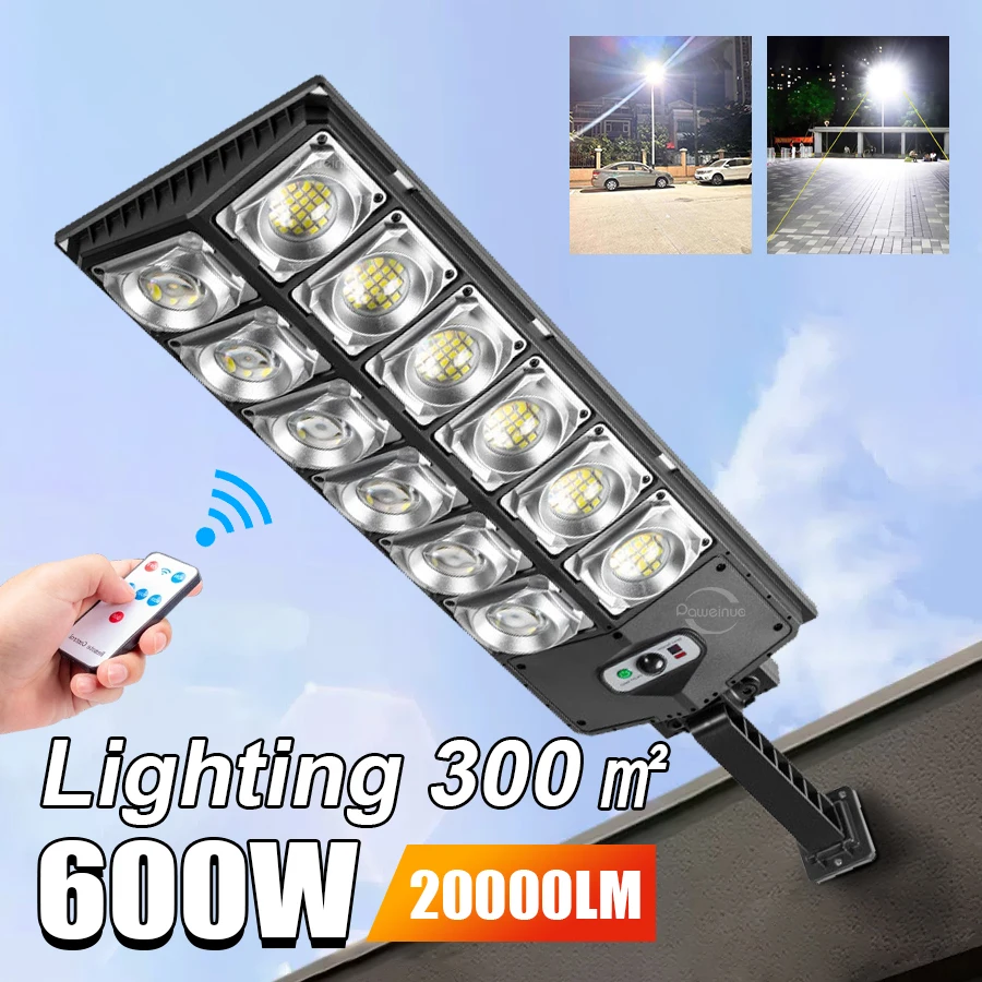 20000LM Big Solar Light for Outdoor Solar Lamp Sunlight Motion Sensor Light Remote Control IP65 Waterproof Street Wall Yard Lamp
20000LM Big Solar Light for Outdoor Solar Lamp Sunlight Motion Sensor Light Remote Control IP65 Waterproof Street Wall Yard Lamp