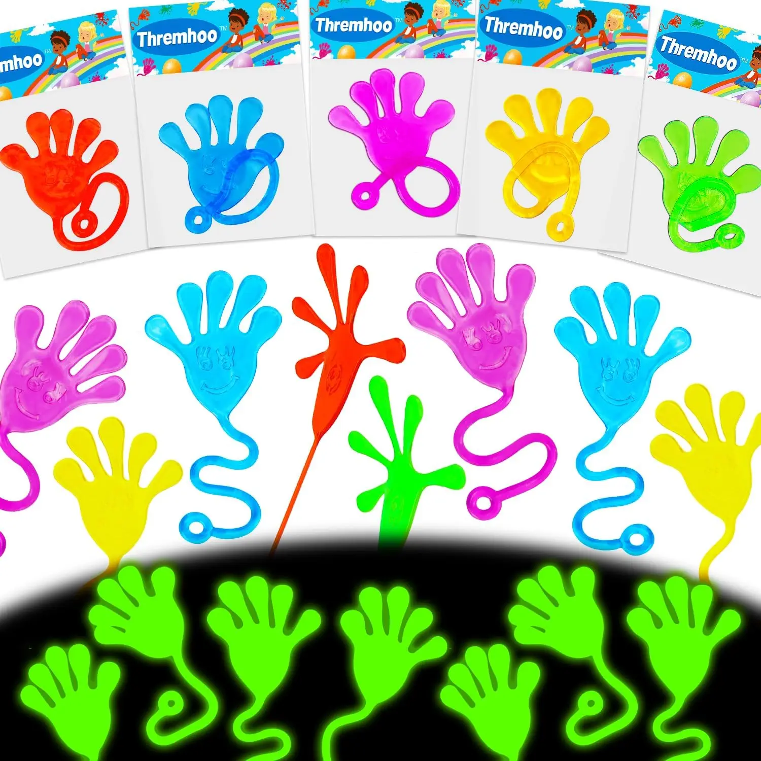 40 Glow in the Dark Sticky Hands for Kids Party Favors, Goodie Bag Stuffers, Pinata Fillers, Classroom Prizes, Bulk Toy Set
40 Glow in the Dark Sticky Hands for Kids Party Favors, Goodie Bag Stuffers, Pinata Fillers, Classroom Prizes, Bulk Toy Set