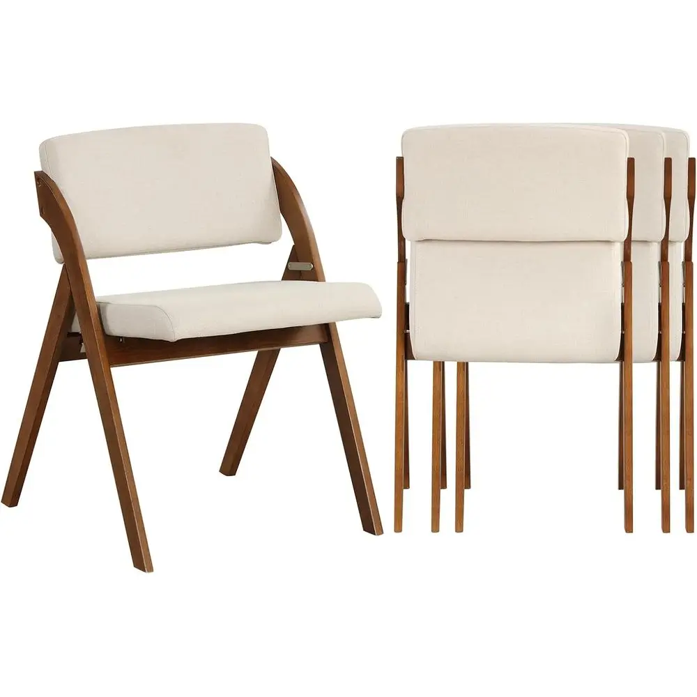 Set of 4 Folding Dining Chairs with Cushions for Kitchen, Dining, and Parties in Walnut Finish
Set of 4 Folding Dining Chairs with Cushions for Kitchen, Dining, and Parties in Walnut Finish