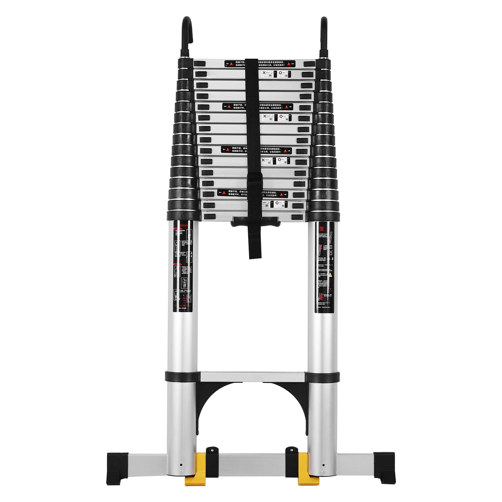 Aluminum 7.1 Meter Lightweight Telescopic Ladder with 2 Triangle Stabilizers Telescoping Attic Ladder for Home Loft Roof RV Work
Aluminum 7.1 Meter Lightweight Telescopic Ladder with 2 Triangle Stabilizers Telescoping Attic Ladder for Home Loft Roof RV Work