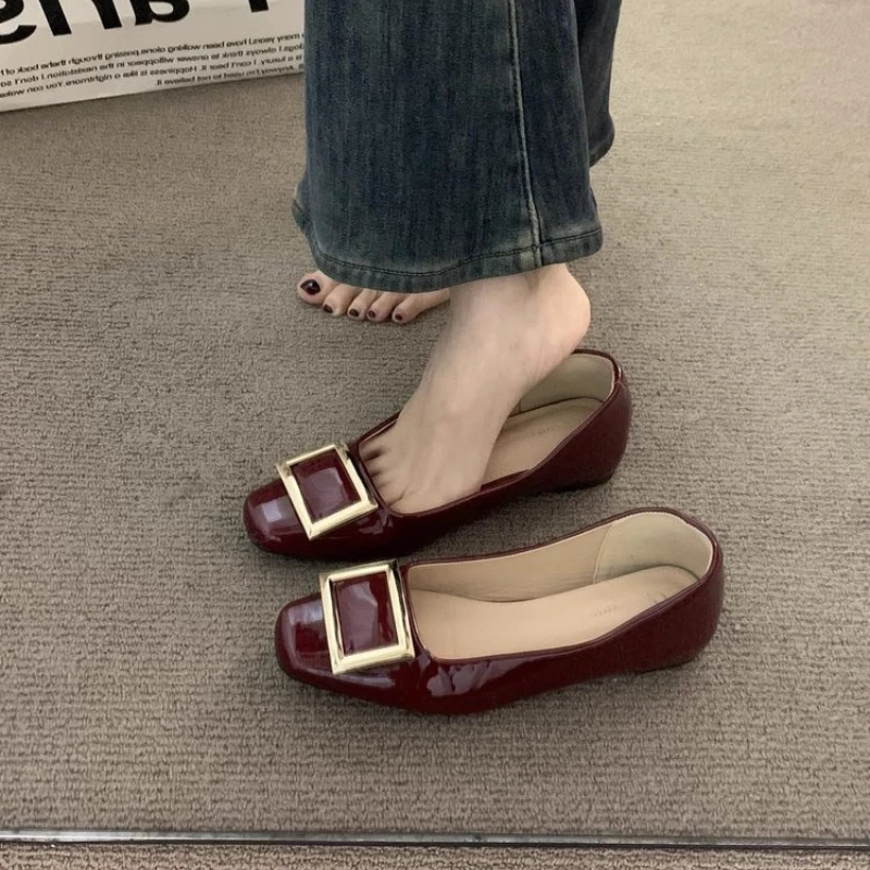 New Fall Grey Square Head Thick Heel Women's Shoes Buckle Single Shoes Wedding Shoes Commuter Size Large Small Medium Low Heel
New Fall Grey Square Head Thick Heel Women's Shoes Buckle Single Shoes Wedding Shoes Commuter Size Large Small Medium Low Heel