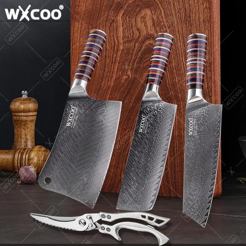 WXCOO Professional Kitchen Knives Damascus Steel Japanese Boning Knife 67 Layer Chef Knife Fruit Vegetable Slicing with Box
WXCOO Professional Kitchen Knives Damascus Steel Japanese Boning Knife 67 Layer Chef Knife Fruit Vegetable Slicing with Box