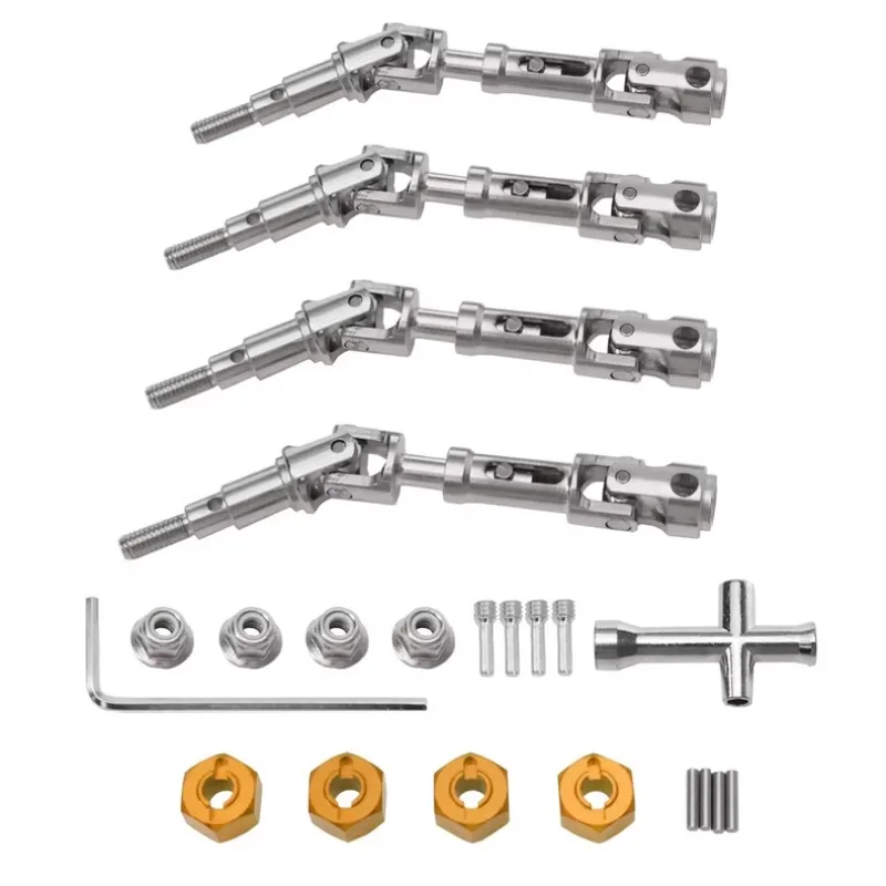 CVD Stainless Steel Driveshaft with Metal Couplings Damage-Free Installation Upgrade Kit for 1/14 MJX14211 RC Short-Course Buggy
CVD Stainless Steel Driveshaft with Metal Couplings Damage-Free Installation Upgrade Kit for 1/14 MJX14211 RC Short-Course Buggy