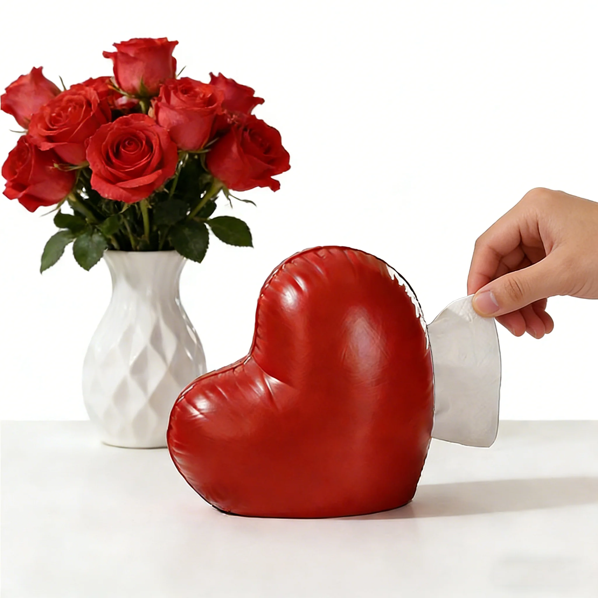 Коробка для салфеток, красный подарок на день Святого Валентина в форме сердца, новое украшение дома, гостиная, стиль, настольный керамический органайзер
Коробка для салфеток, красный подарок на день Святого Валентина в форме сердца, новое украшение дома, гостиная, стиль, настольный керамический органайзер