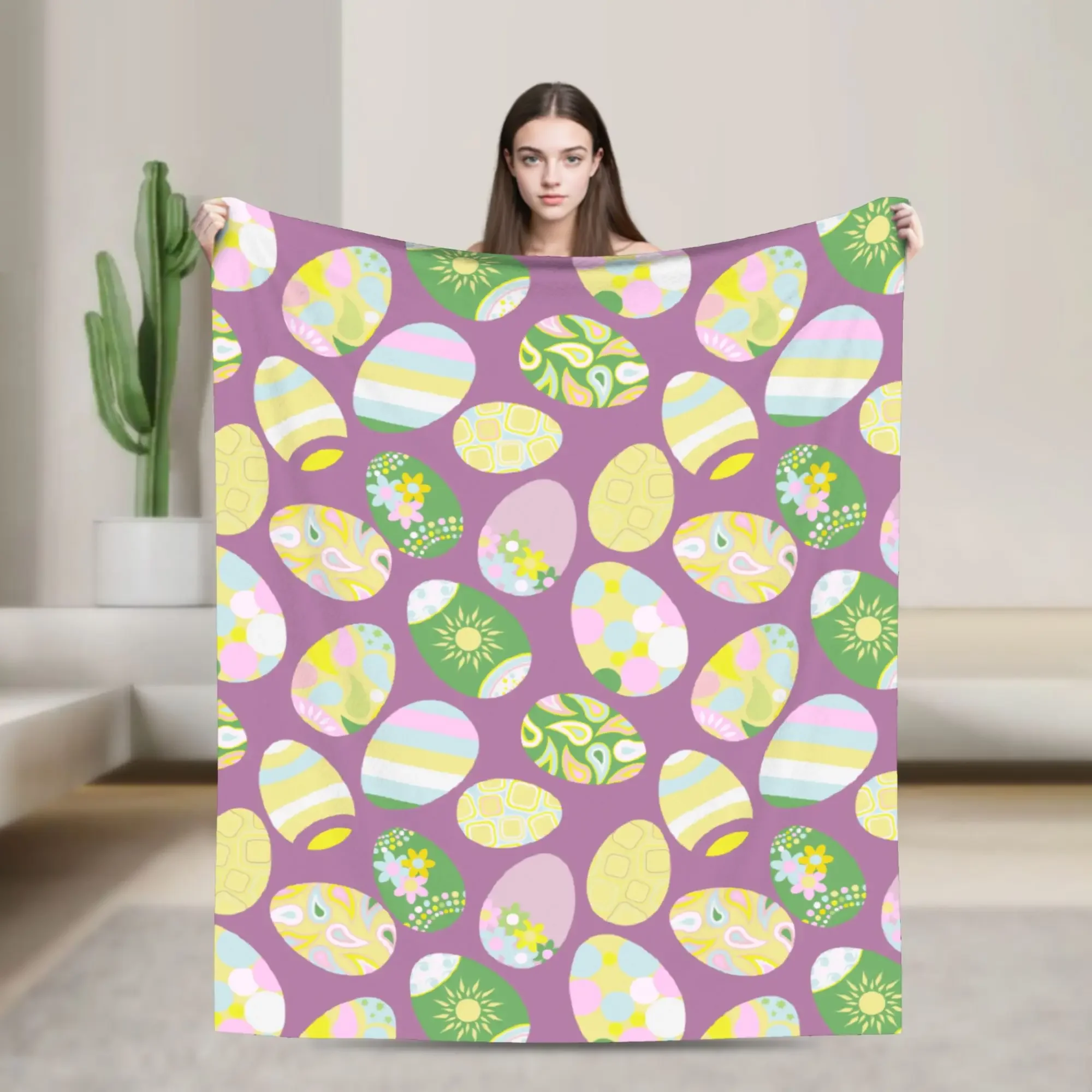 Colorful Easter Egg Pattern Soft Blanket for Couch Bed Sofa Chair Casual Camping Throw Flannel Bedspread Cover
Colorful Easter Egg Pattern Soft Blanket for Couch Bed Sofa Chair Casual Camping Throw Flannel Bedspread Cover