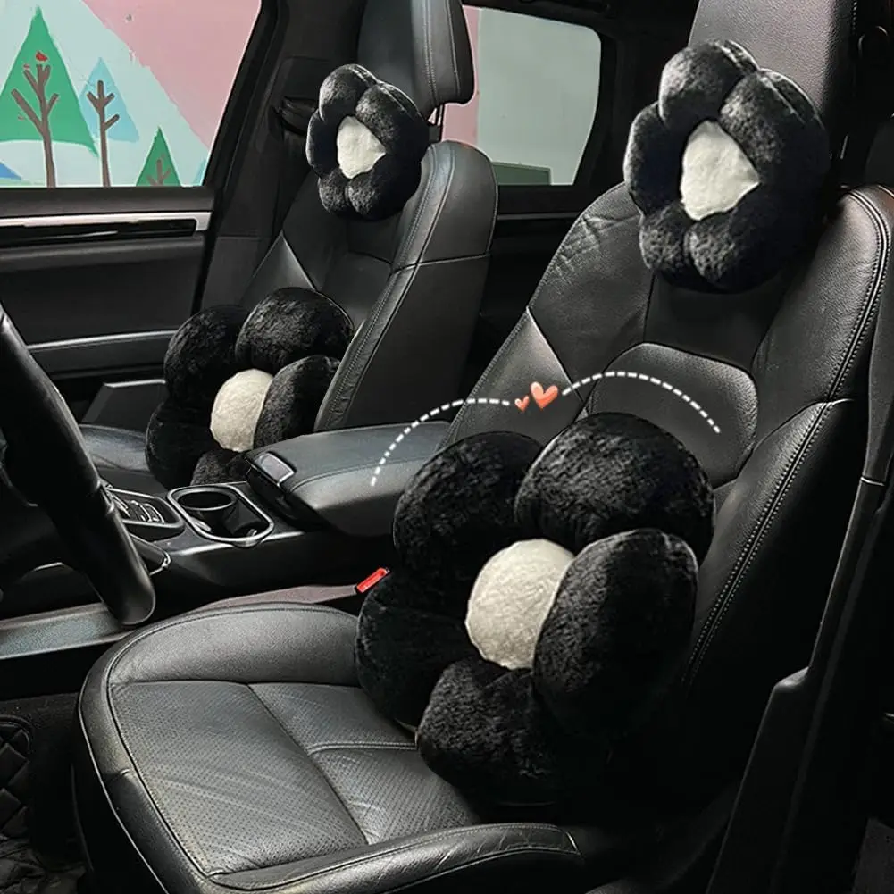 4 Pack Plush Flower Car Headrest Pillow and Lumbar Support Pillow Soft Comfortable Car Headrest Pillow Cute Car Accessories for
4 Pack Plush Flower Car Headrest Pillow and Lumbar Support Pillow Soft Comfortable Car Headrest Pillow Cute Car Accessories for