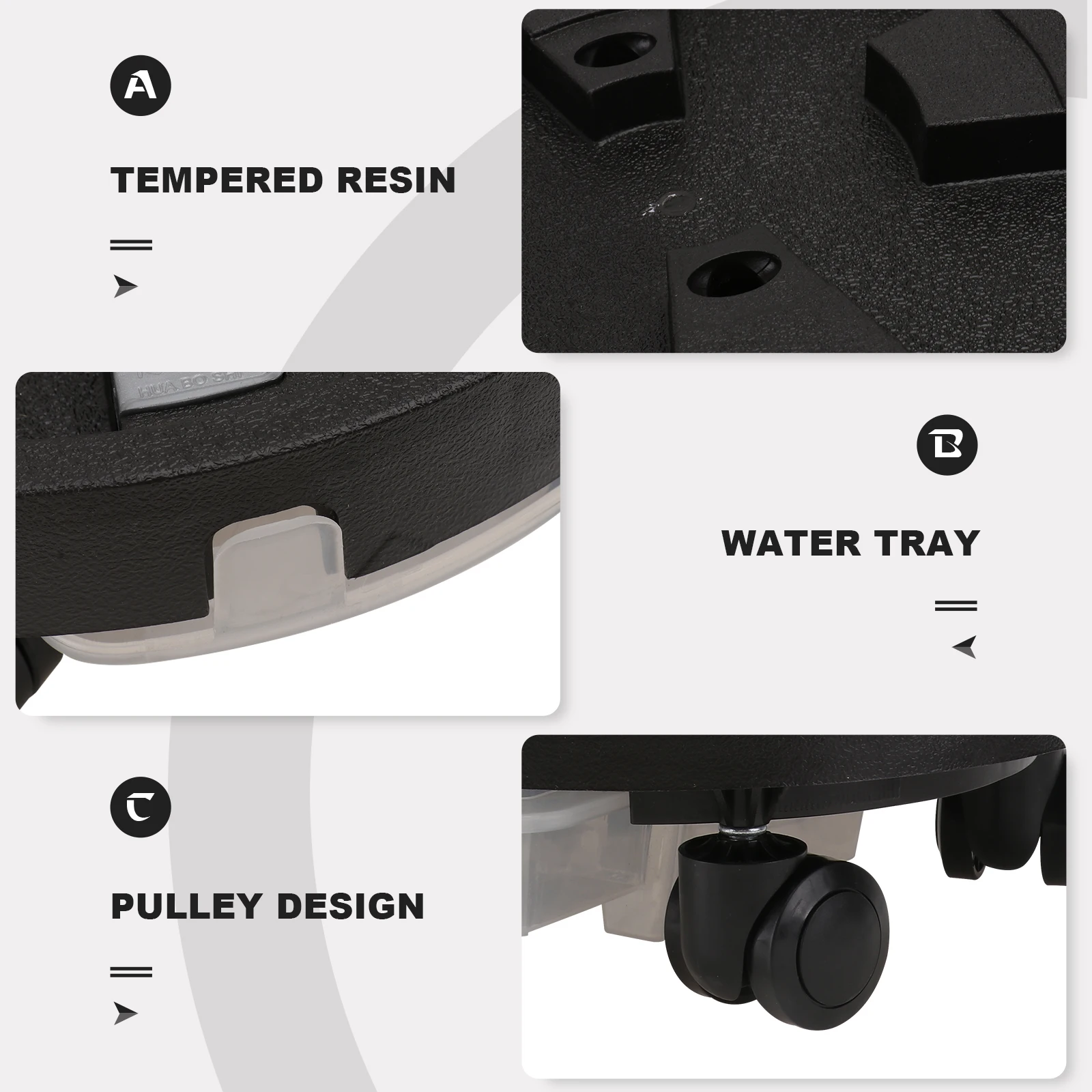 Movable Bonsai Base With Roll Wheels Water Storage Plant Pot Bottom Durable Flowerpot Tray For Home Garden Plant Pot Base Tray
Movable Bonsai Base With Roll Wheels Water Storage Plant Pot Bottom Durable Flowerpot Tray For Home Garden Plant Pot Base Tray