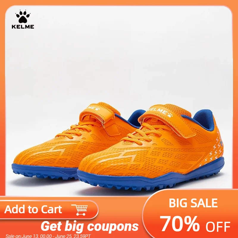 KELME Kids TF Soccer Shoes Professional Sports Training Velcro Fastener Football Shoes Light Streamlined Skeleton Shoes
KELME Kids TF Soccer Shoes Professional Sports Training Velcro Fastener Football Shoes Light Streamlined Skeleton Shoes