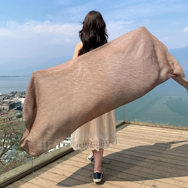 NEW 9Pure Colors Wrinkles 70x170cm Travel Beach Scarve Bikini Shawl Sarong Wrap Scarf Women Brazilian Swimsuit Bathing Cover-ups
NEW 9Pure Colors Wrinkles 70x170cm Travel Beach Scarve Bikini Shawl Sarong Wrap Scarf Women Brazilian Swimsuit Bathing Cover-ups