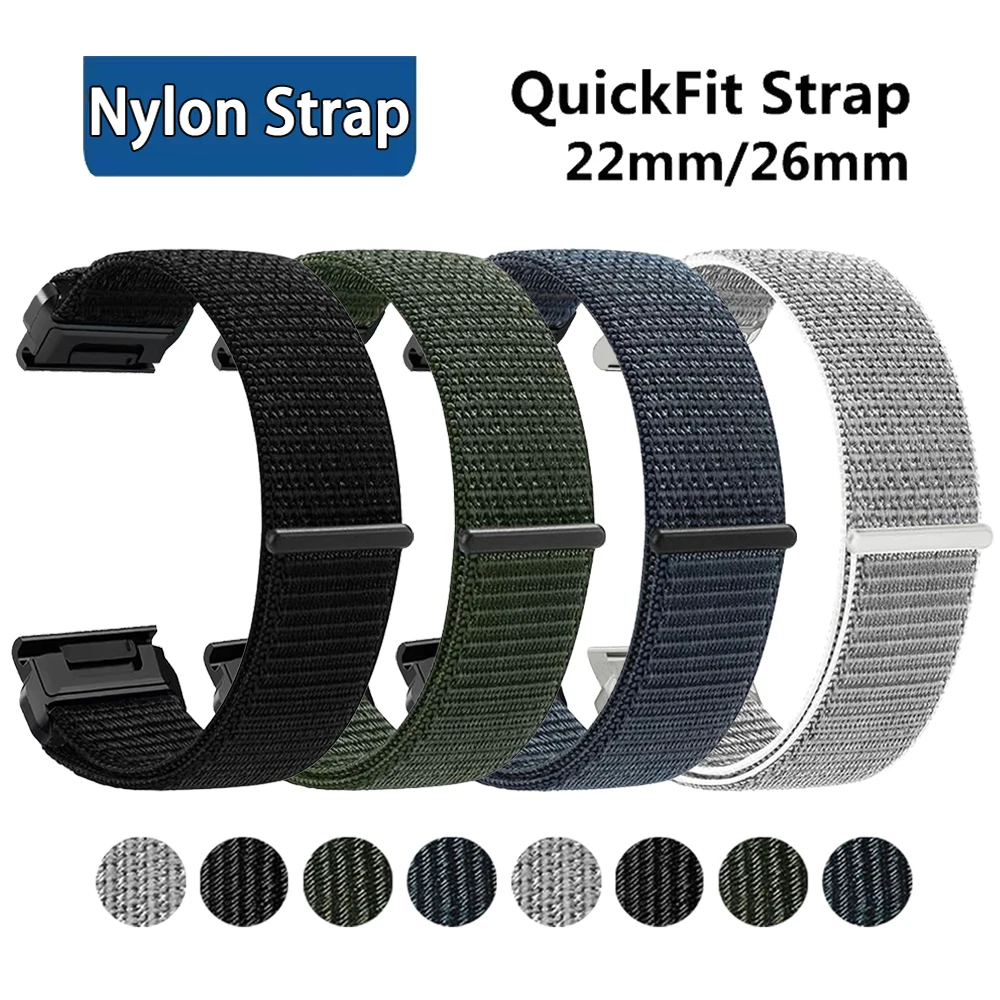 QuickFit 26mm 22mm Nylon Braided Band For Garmin Fenix 8 E 7 7X 6 6X 5X/Epix Pro 47mm 51mm/TACTIX/Instinto 3 2X/Descent G2 Strap
QuickFit 26mm 22mm Nylon Braided Band For Garmin Fenix 8 E 7 7X 6 6X 5X/Epix Pro 47mm 51mm/TACTIX/Instinto 3 2X/Descent G2 Strap