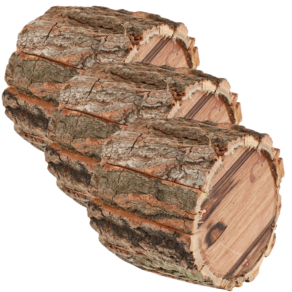 3 Pcs Waterproof Flower Bucket Bark Pot Rustic Planter Artificial Plants Indoor Wooden Country Style Flowerpot Garden Decorate
3 Pcs Waterproof Flower Bucket Bark Pot Rustic Planter Artificial Plants Indoor Wooden Country Style Flowerpot Garden Decorate