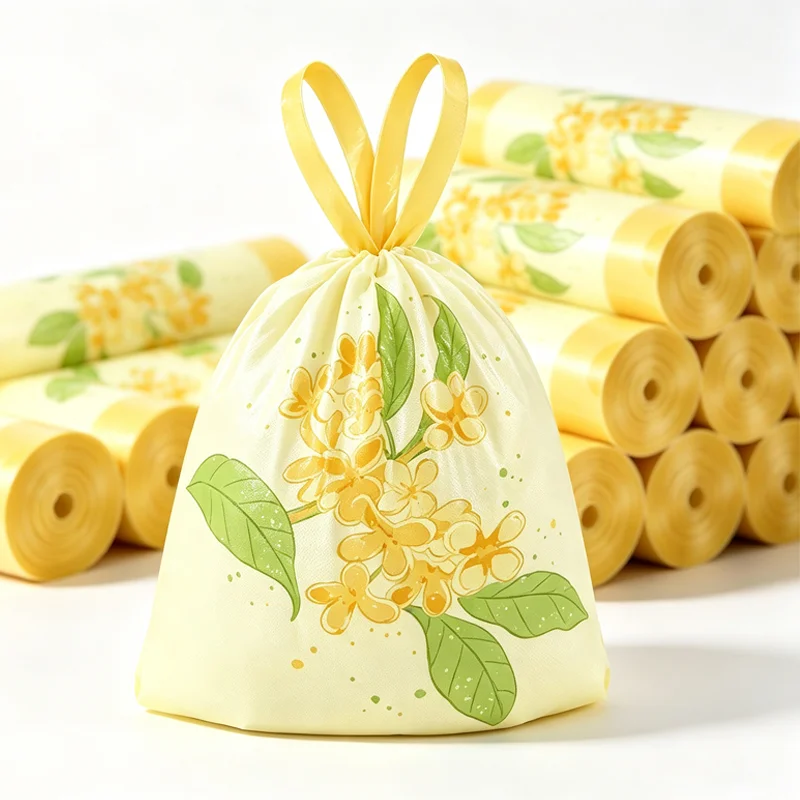 4rolls Osmanthus Drawstring Garbage Bag, No Tear Bin Liners, Sturdy Waste Bags for Kitchen Food Scrap Storage & Daily Use XJM
4rolls Osmanthus Drawstring Garbage Bag, No Tear Bin Liners, Sturdy Waste Bags for Kitchen Food Scrap Storage & Daily Use XJM