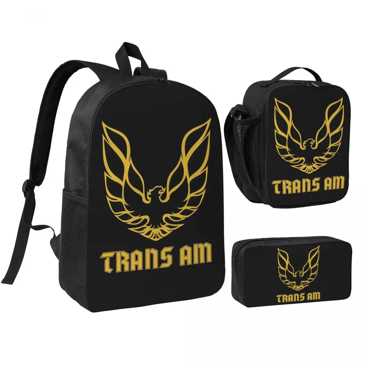 Trans Am Firebird Bandit Golden Backpack Student BookBag School Bag Shoulder Bags 3ps Insulated Lunch Bag Pencil Case
Trans Am Firebird Bandit Golden Backpack Student BookBag School Bag Shoulder Bags 3ps Insulated Lunch Bag Pencil Case