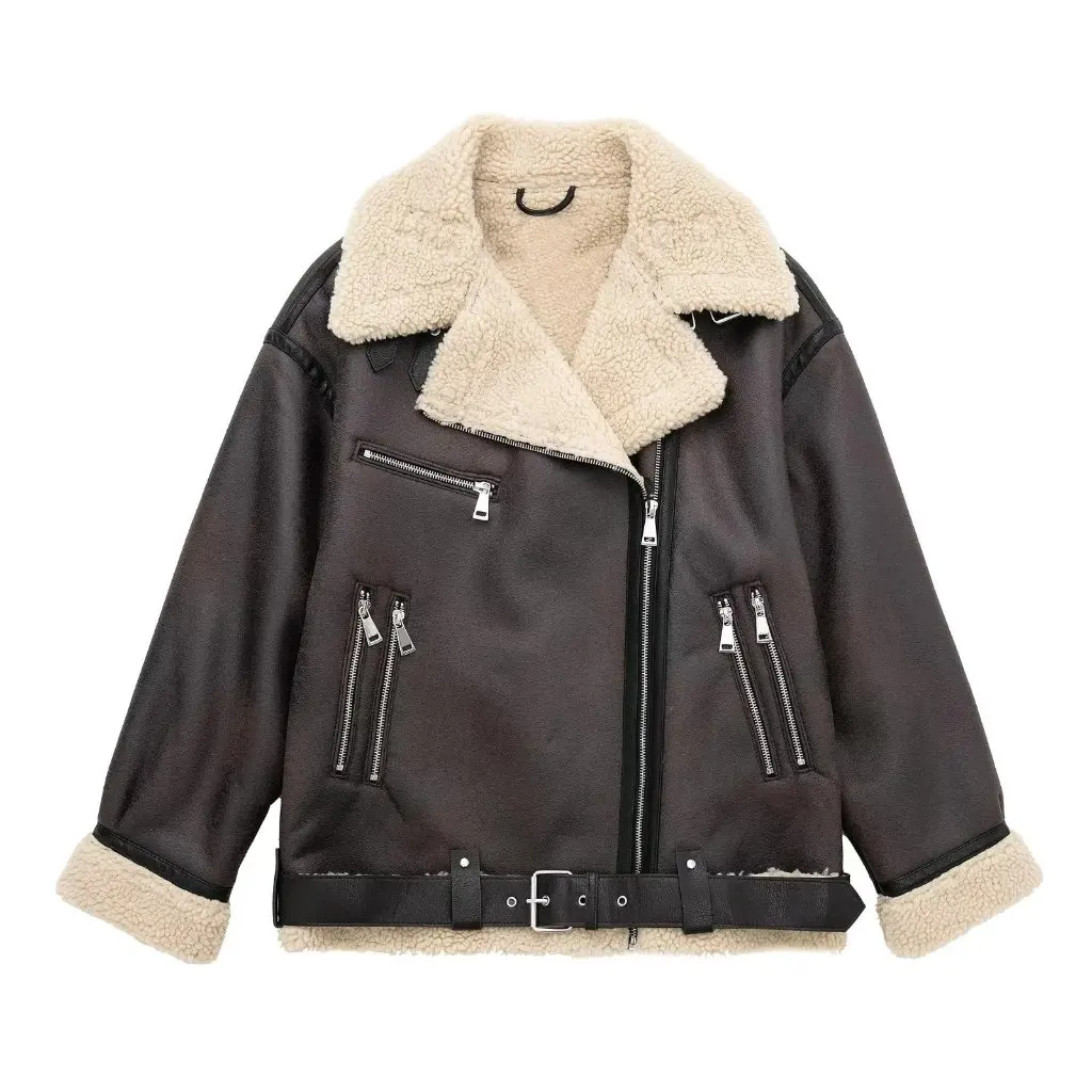 Korean Style Loose Warm Velvet Padded Jacket Autumn Winter Women's Fashion Imitation Lamb Fur Coat
Korean Style Loose Warm Velvet Padded Jacket Autumn Winter Women's Fashion Imitation Lamb Fur Coat