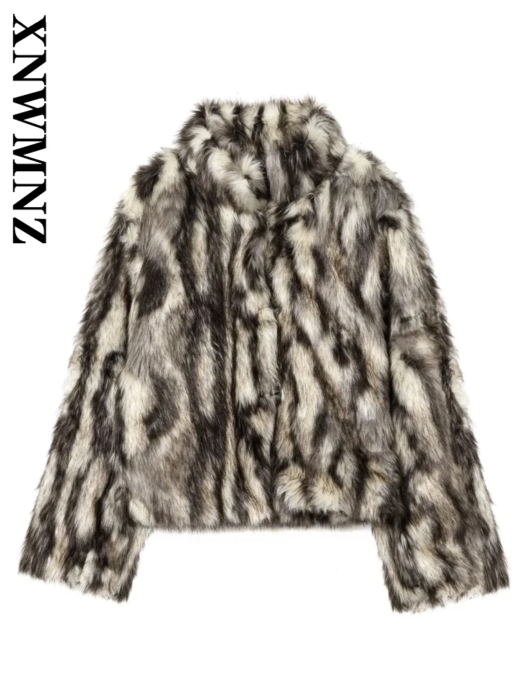 XNWMNZ 2025 осенняя новая женская вечерняя повседневная куртка на пуговицах с воротником-стойкой из искусственного меха, шикарная модная женская одежда, верхняя одежда с длинными рукавами
XNWMNZ 2025 осенняя новая женская вечерняя повседневная куртка на пуговицах с воротником-стойкой из искусственного меха, шикарная модная женская одежда, верхняя одежда с длинными рукавами