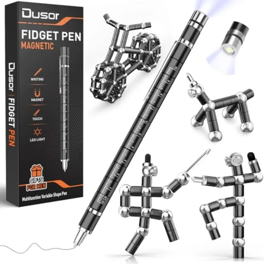Gifts for Men Fidget Pen, Fathers Day Gift for Husband Dad Brother Boyfriend Multifunction Pen, Anniversary Birthday Fathers Da
Gifts for Men Fidget Pen, Fathers Day Gift for Husband Dad Brother Boyfriend Multifunction Pen, Anniversary Birthday Fathers Da