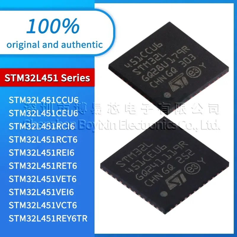 STM32L451VCT6 STM32L451VET6 STM32L451REY6 STM32L451RET6 STM32L451REI6 STM32L451RCT6 STM32L451RCI6 STM32L451CEU6 451CCU6 451VEI6
STM32L451VCT6 STM32L451VET6 STM32L451REY6 STM32L451RET6 STM32L451REI6 STM32L451RCT6 STM32L451RCI6 STM32L451CEU6 451CCU6 451VEI6