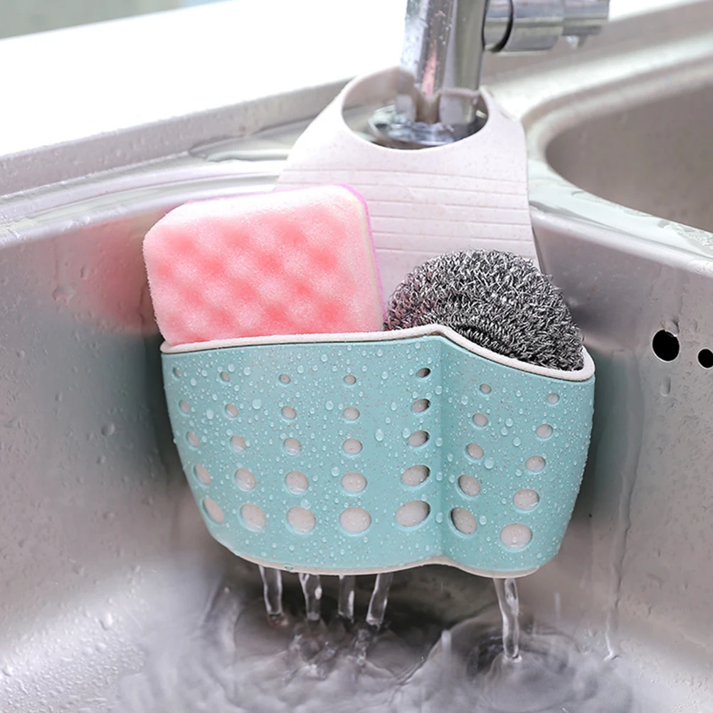 2pcs Sink Sponge Hanging Baskets Double Layer Thick Faucet Organizer Storage Holder For Kitchen Sink Drain Rack Adjustable Brush
2pcs Sink Sponge Hanging Baskets Double Layer Thick Faucet Organizer Storage Holder For Kitchen Sink Drain Rack Adjustable Brush