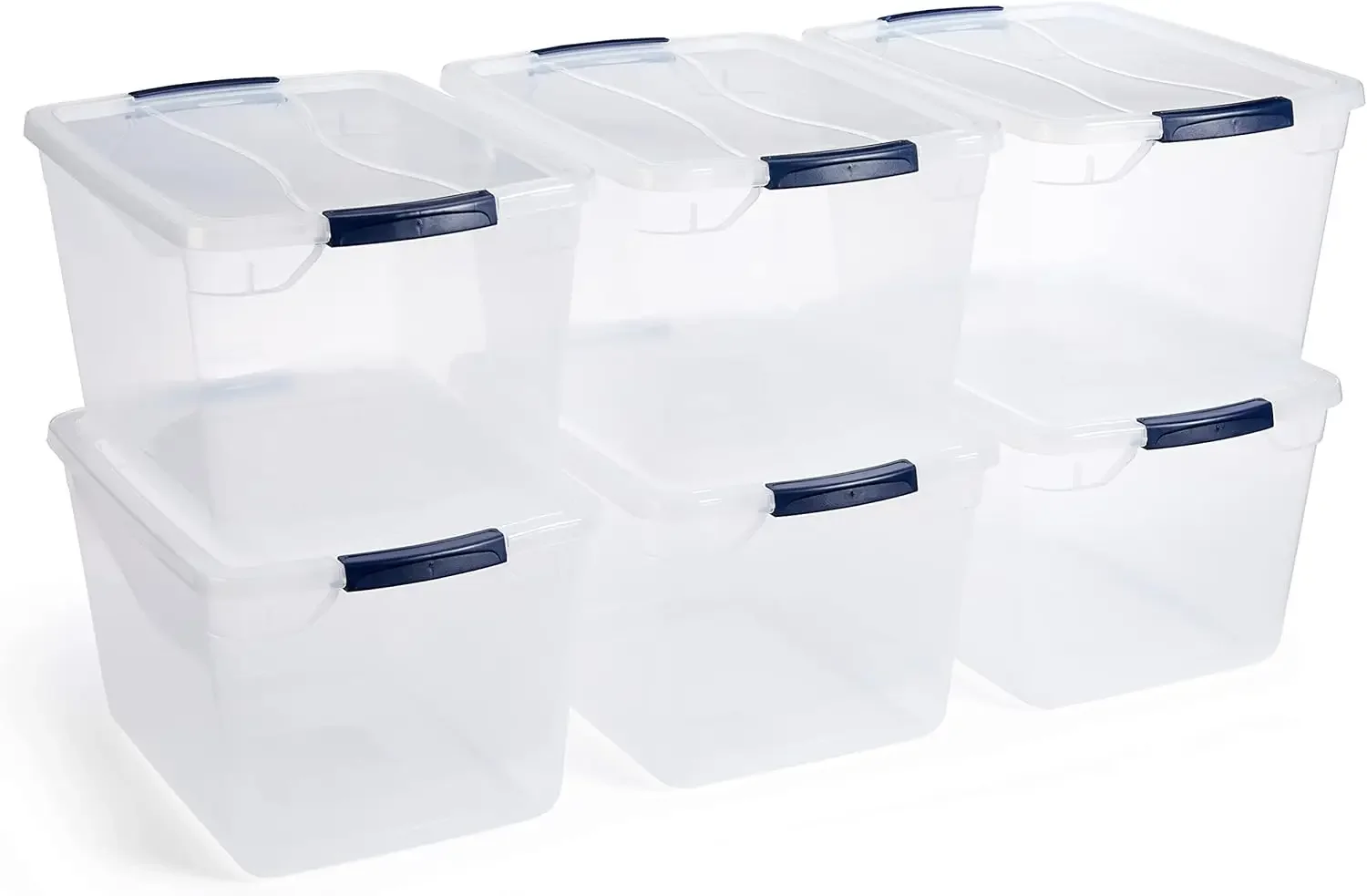 Rubbermaid Cleverstore, прозрачные 32 кварты, 6 шт. в упаковке штабелируемых пластиковых контейнеров для хранения с прочными прозрачными крышками с защелкой
Rubbermaid Cleverstore, прозрачные 32 кварты, 6 шт. в упаковке штабелируемых пластиковых контейнеров для хранения с прочными прозрачными крышками с защелкой