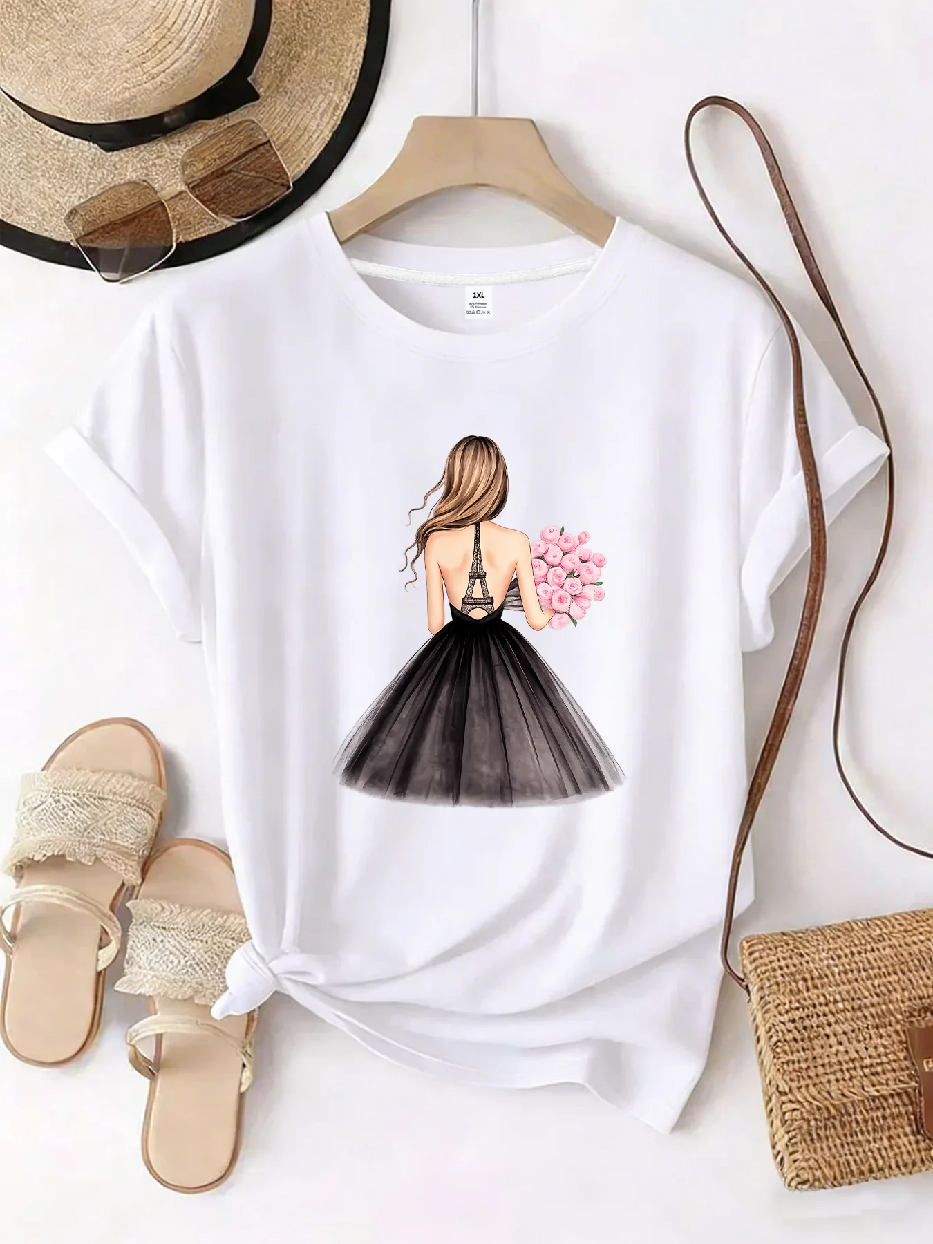 【WZM10637】Cartoon pattern printed plus size women's round neck T-shirt summer casual short sleeved top street fashion versatile
【WZM10637】Cartoon pattern printed plus size women's round neck T-shirt summer casual short sleeved top street fashion versatile