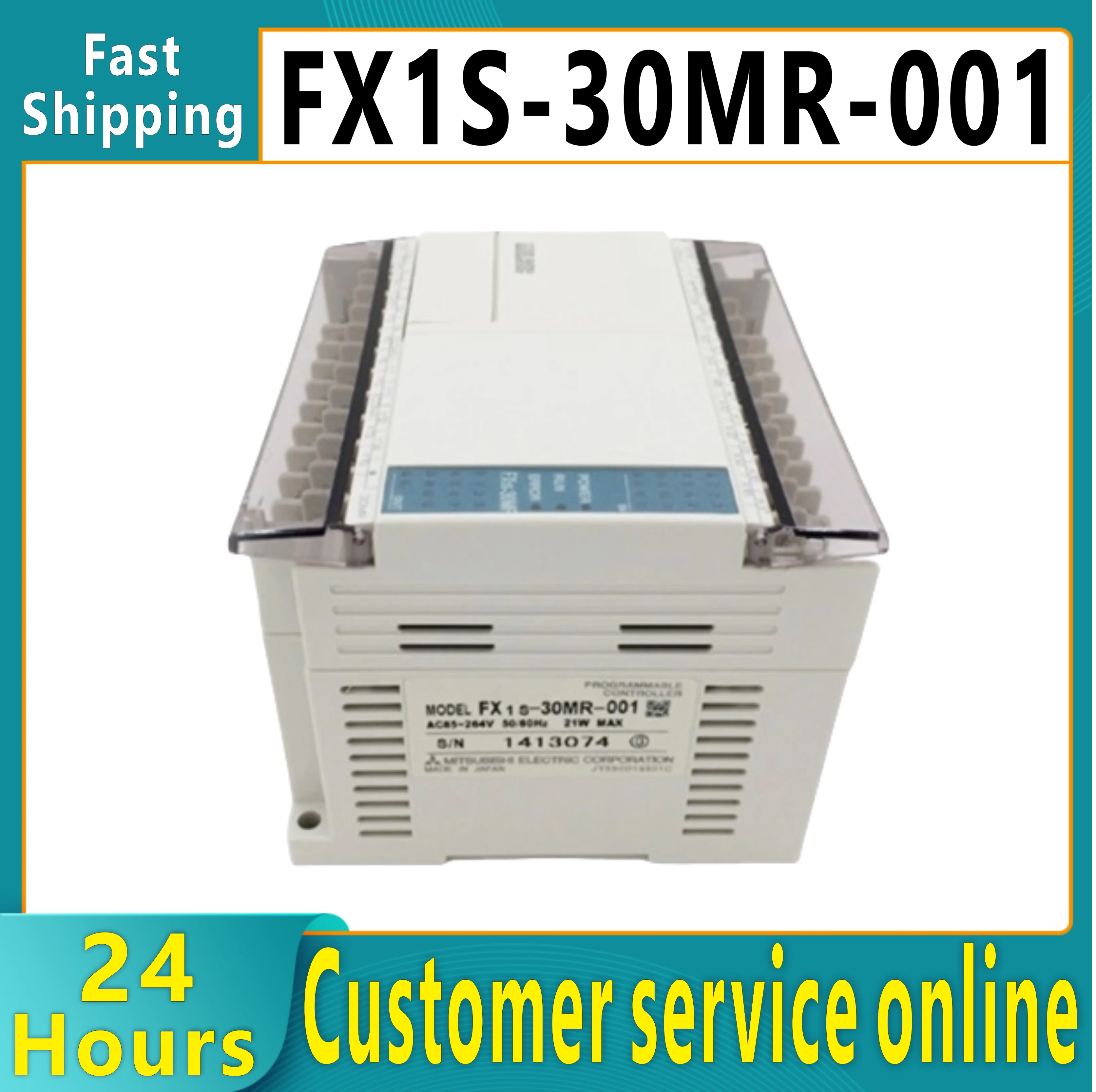 Brand new original PLC module, FX1S-30MR-001,FX1S-30MT-001
Brand new original PLC module, FX1S-30MR-001,FX1S-30MT-001