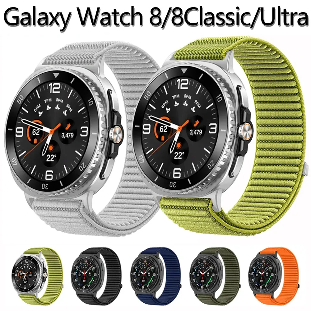 Nylon Strap for Samsung Galaxy Watch 8 Classic 46mm Adjustable Replacement Bracelet for Watch 8 44MM 40mm Band Accessories
Nylon Strap for Samsung Galaxy Watch 8 Classic 46mm Adjustable Replacement Bracelet for Watch 8 44MM 40mm Band Accessories