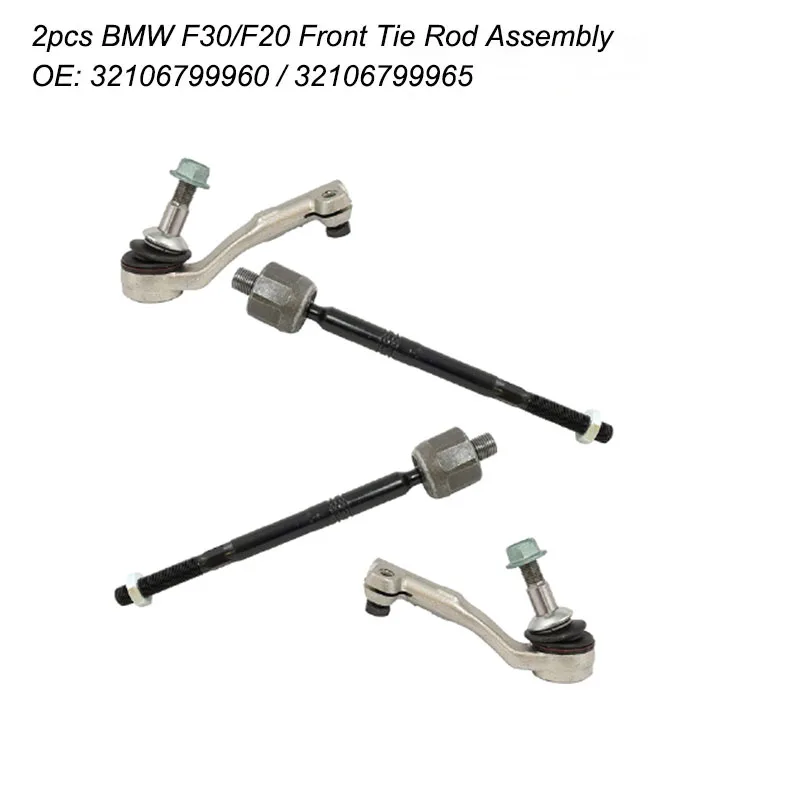 Pair Front Steering Tie Rod Assembly For BMW 1 / 2 / 3 / 4 Series F30 F31 F32 F33 F34 F35 F36 F20 F21 F22 F80 F82 F83 F87
Pair Front Steering Tie Rod Assembly For BMW 1 / 2 / 3 / 4 Series F30 F31 F32 F33 F34 F35 F36 F20 F21 F22 F80 F82 F83 F87