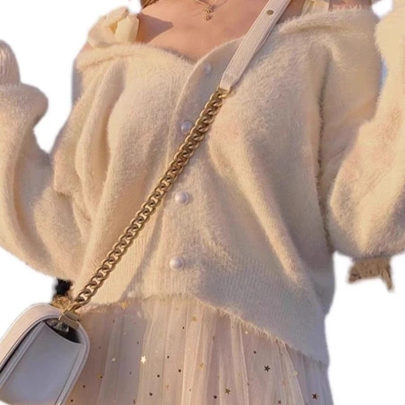 Hikigawa Solid Bandage Off Shoulder Women Sweater Coats Sexy Loose Grunge Sweet Knitted Cardigan Chic Fashion All Match Jumpers
Hikigawa Solid Bandage Off Shoulder Women Sweater Coats Sexy Loose Grunge Sweet Knitted Cardigan Chic Fashion All Match Jumpers