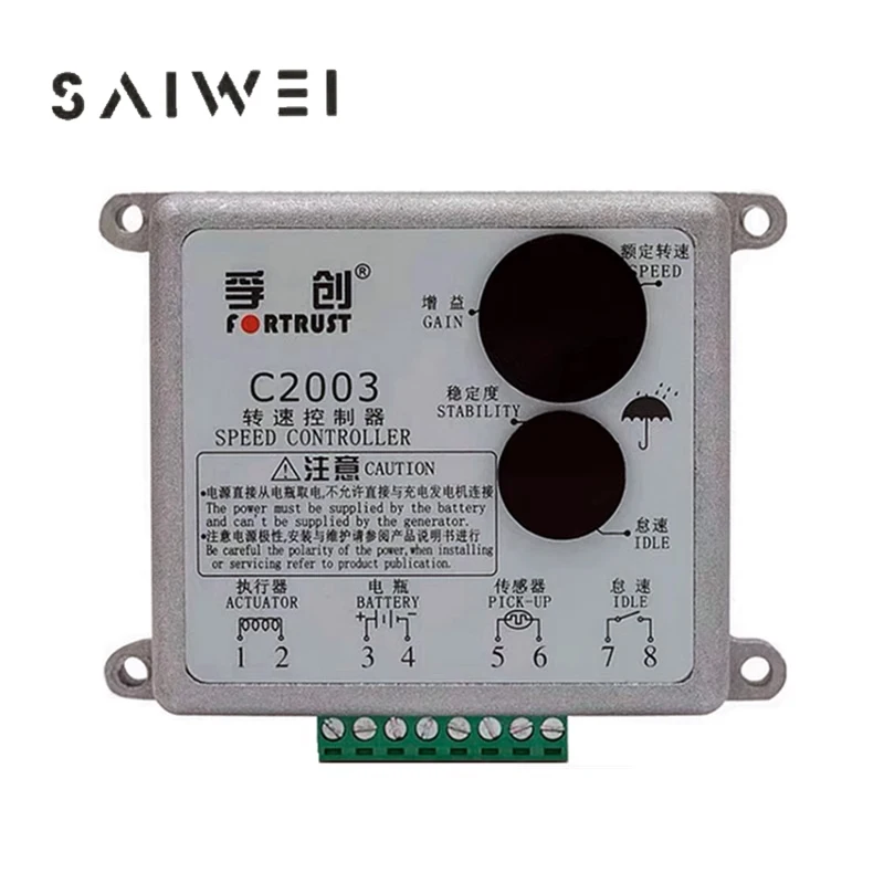 Fortrust Speed Controller C2003 C2003D Governor Speed Control Board for Grupo Electrogeno Generator Parts
Fortrust Speed Controller C2003 C2003D Governor Speed Control Board for Grupo Electrogeno Generator Parts