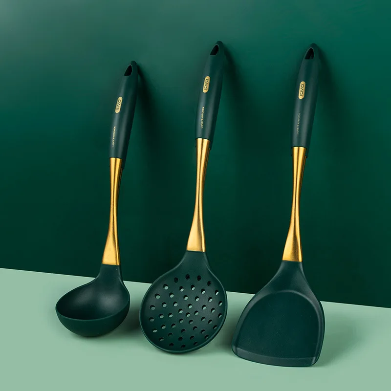Stainless steel spatula soup spoon stir-fry spatula household high temperature protection pot silica gel spatula
Stainless steel spatula soup spoon stir-fry spatula household high temperature protection pot silica gel spatula