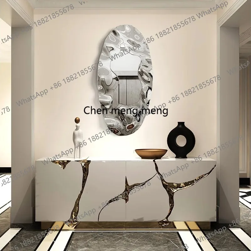 Stainless Steel Oval Mirror Wall Decoration, Designer Art Installation, Large Space, Sales Office
Stainless Steel Oval Mirror Wall Decoration, Designer Art Installation, Large Space, Sales Office