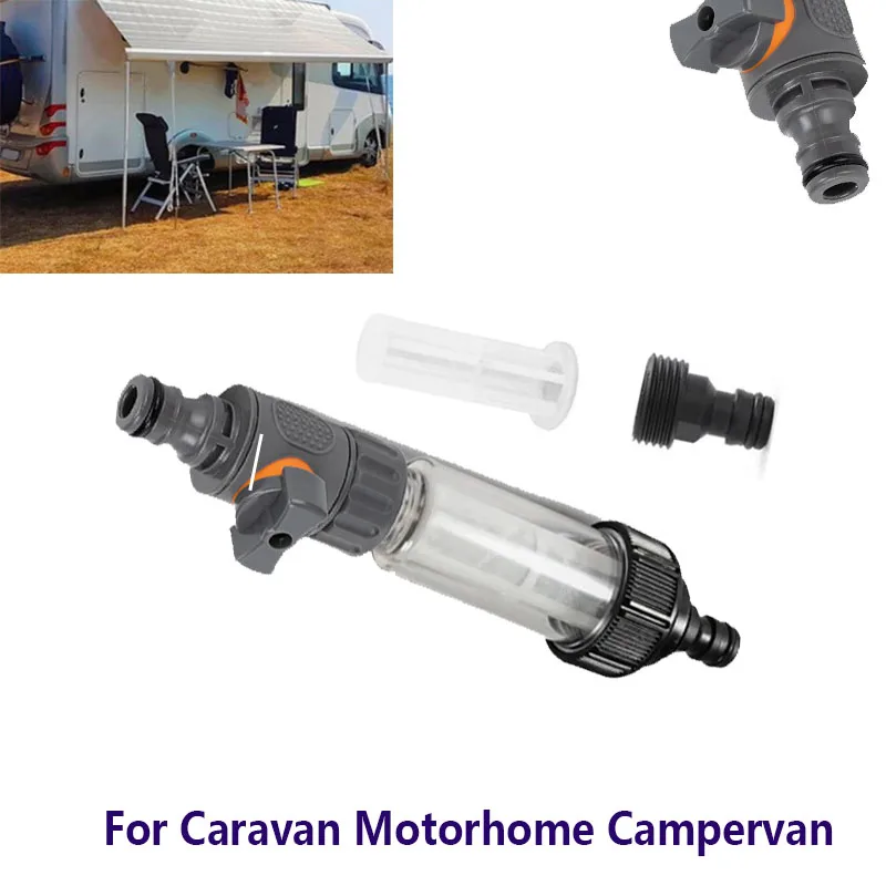 RV Water Filter Kit Pre-filter with Spare Filters and Quick Adapter for Caravan Motorhome Campervan
RV Water Filter Kit Pre-filter with Spare Filters and Quick Adapter for Caravan Motorhome Campervan