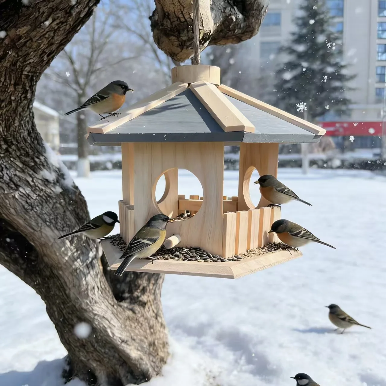 Bird Cages Bird Nest Bird Cage Accessories Wood Manufacture Outdoors Courtyard Squirrel Feeding Hut Courtyard Decoration
Bird Cages Bird Nest Bird Cage Accessories Wood Manufacture Outdoors Courtyard Squirrel Feeding Hut Courtyard Decoration