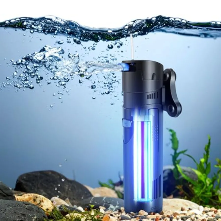 Aquarium Filter U-V 200 Gallon Fish Tank Filter with U-V Light for Green Control Cleaning 200GPH Submersible Aquarium Pump for
Aquarium Filter U-V 200 Gallon Fish Tank Filter with U-V Light for Green Control Cleaning 200GPH Submersible Aquarium Pump for