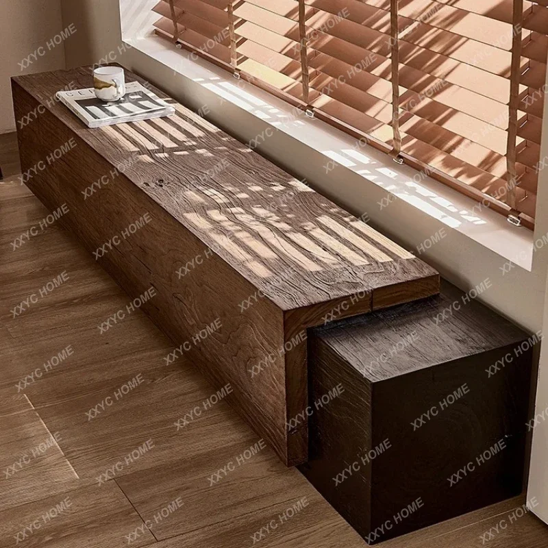 Solid wood strips, old and retro, clothing store rest, shoe change stool, homestay TV cabinet creativity
Solid wood strips, old and retro, clothing store rest, shoe change stool, homestay TV cabinet creativity