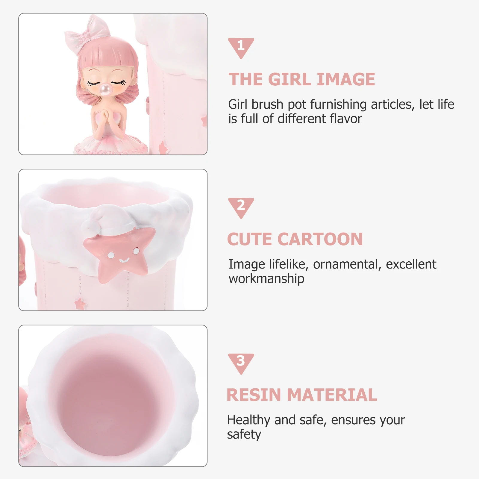 Resin Pen Holder Cartoon Bubble Girl Desk ganizer Creative Student Container Decorative Office Stylish Desktop Pen Pencil St
Resin Pen Holder Cartoon Bubble Girl Desk ganizer Creative Student Container Decorative Office Stylish Desktop Pen Pencil St